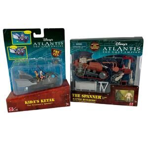 Disney Atlantis Lost Empire Spanner Action Set and Kida's Ketak Lot Vintage 2000